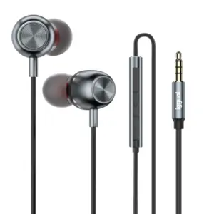 Auriculars amb cable de botó negres